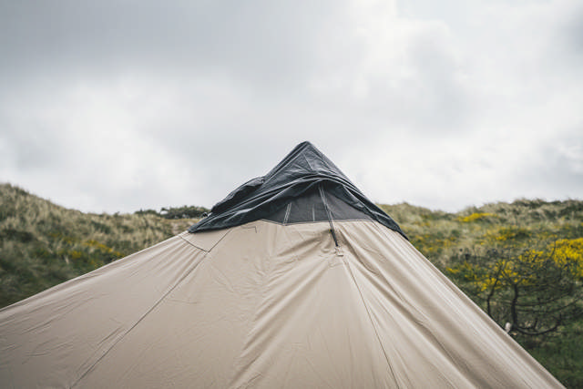 Weathering a polycotton tent