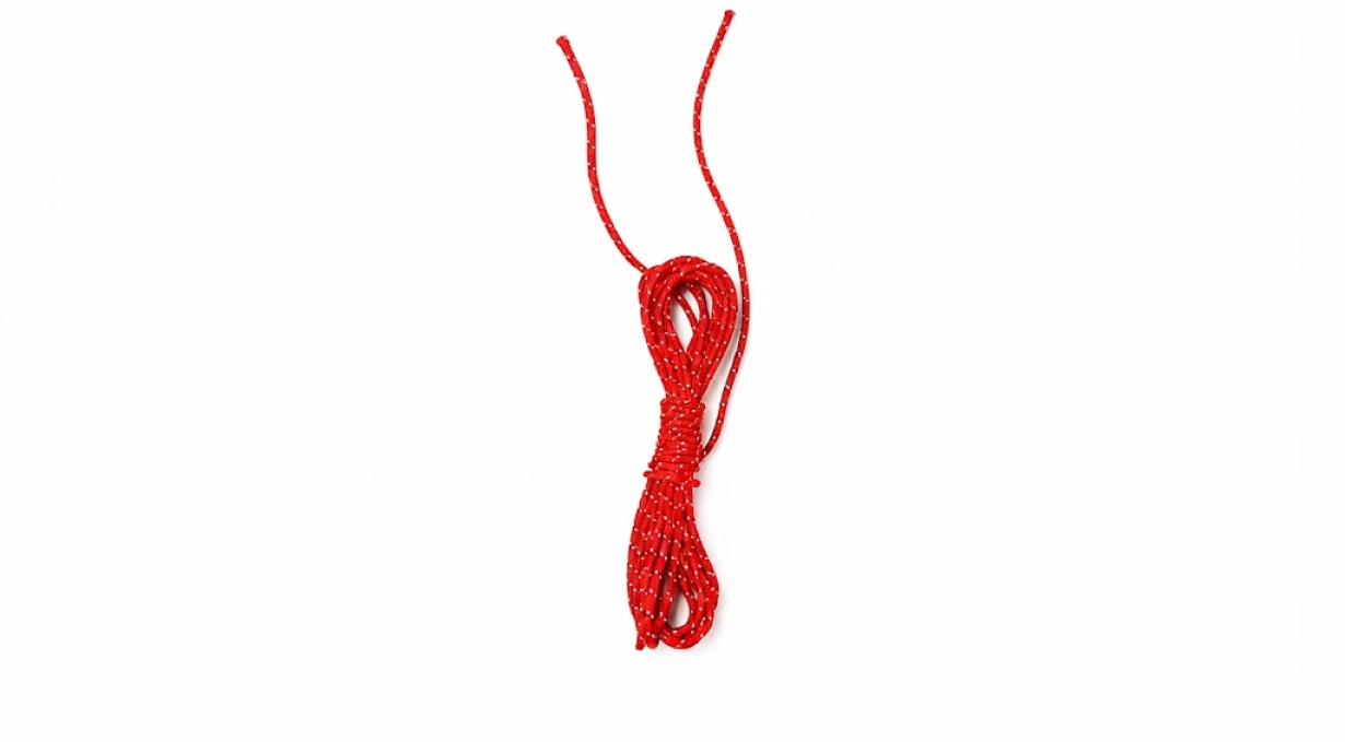 Red Guyline with Reflecs (300cm - 2mm)