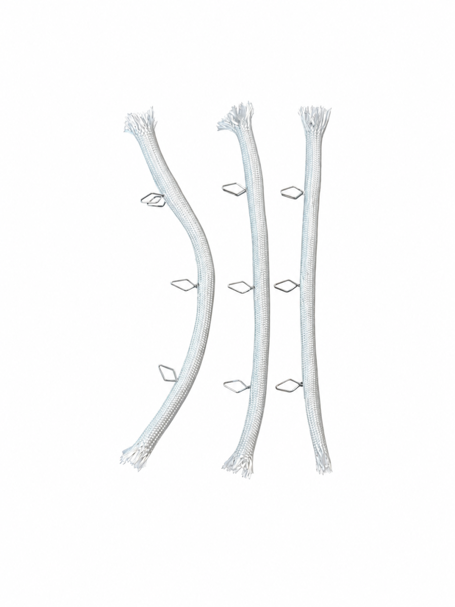 White Fiberglass Rope Set for Hunter Stove 