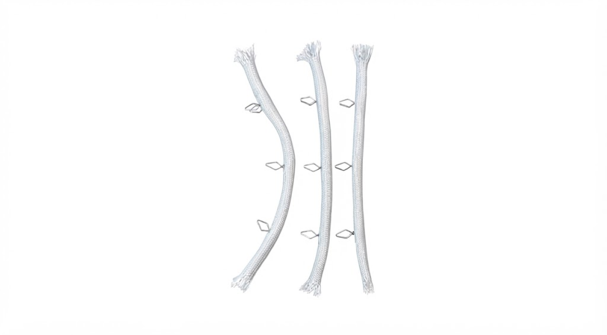 White Fiberglass Rope Set for Hunter Stove 